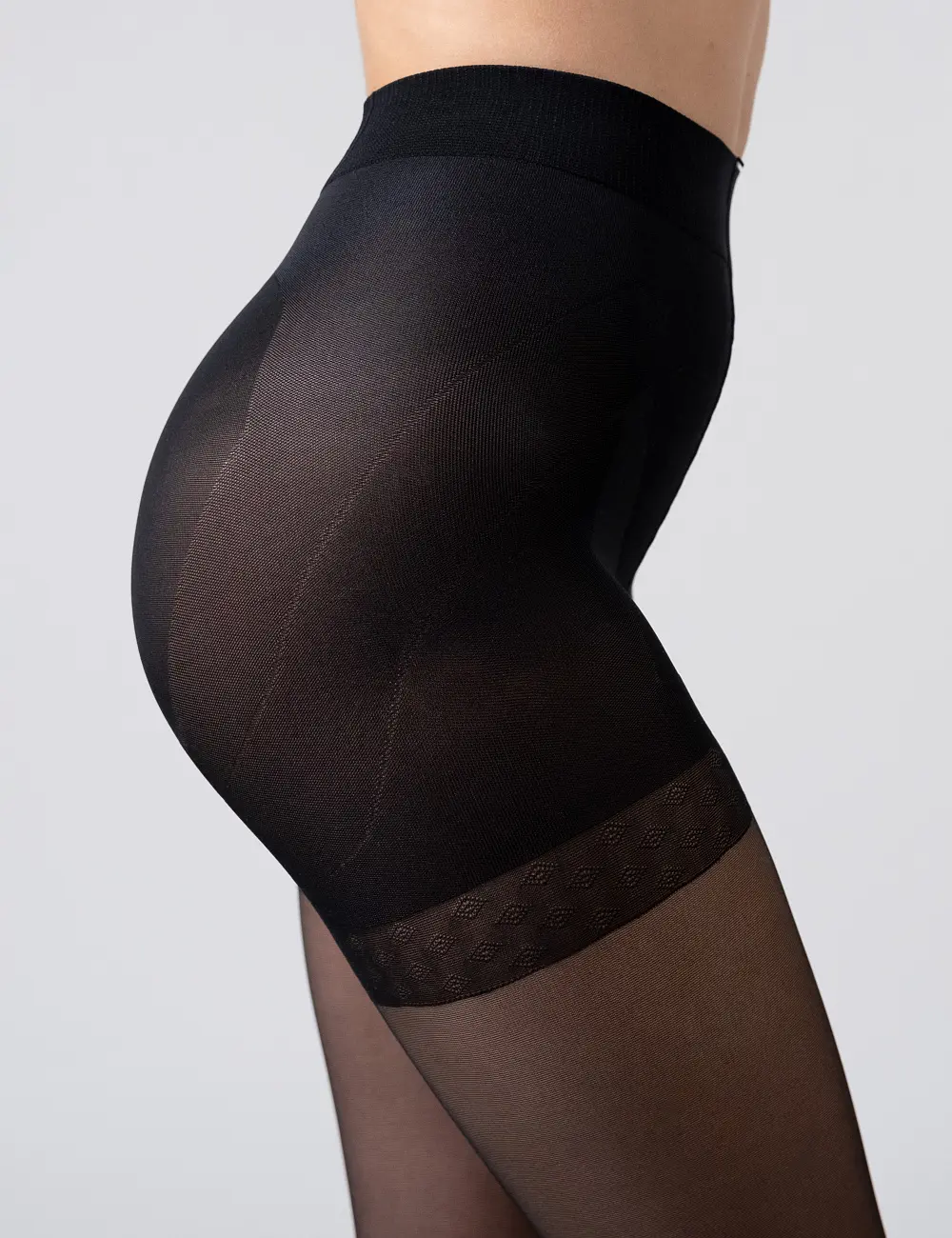 Rajstopy 106P Sexy pośladki 40DEN czarne