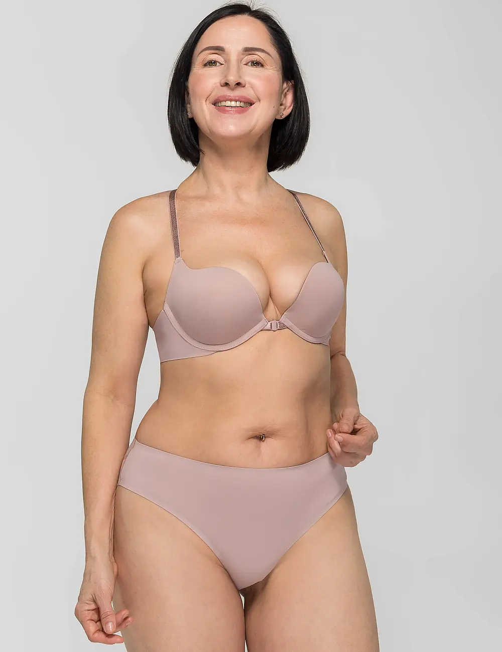 Biustonosz push-up 067C blady róż