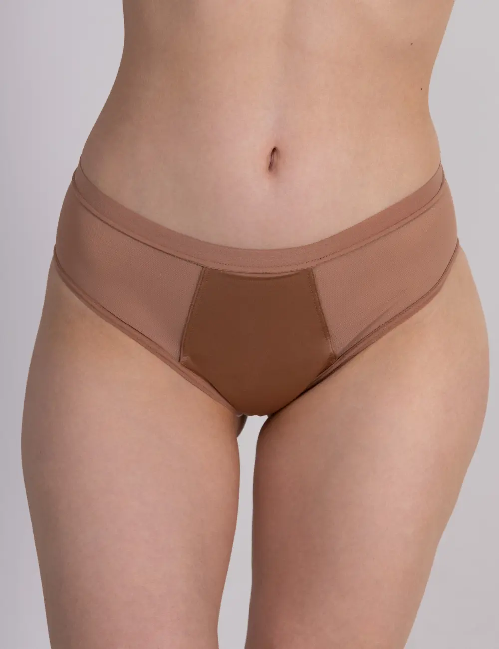 Majtki menstruacyjne figi z mikrofibry 203S nude