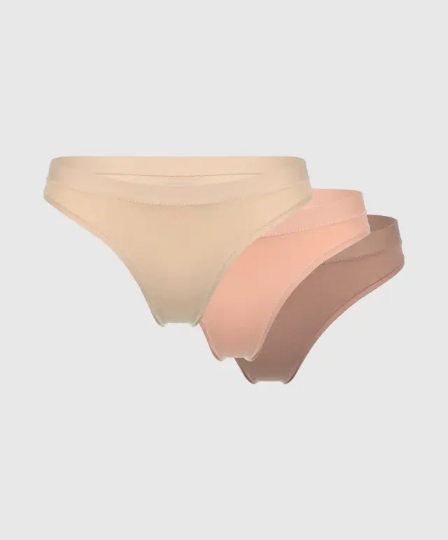 Majtki stringi 002DE (3 szt)