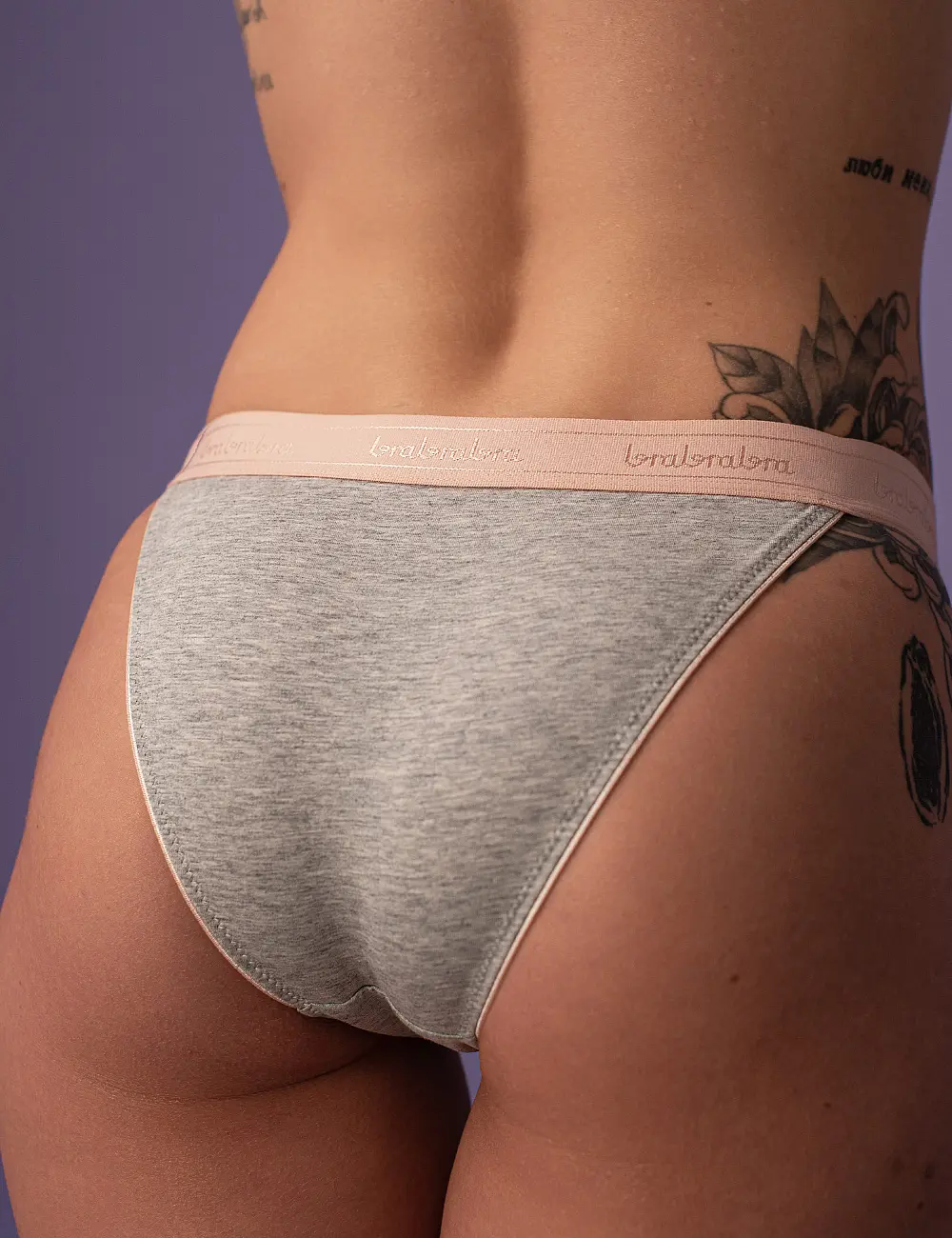Majtki tanga 005S szare
