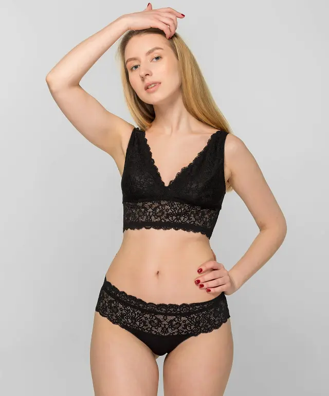 Majtki brazyliany 004E czarne
