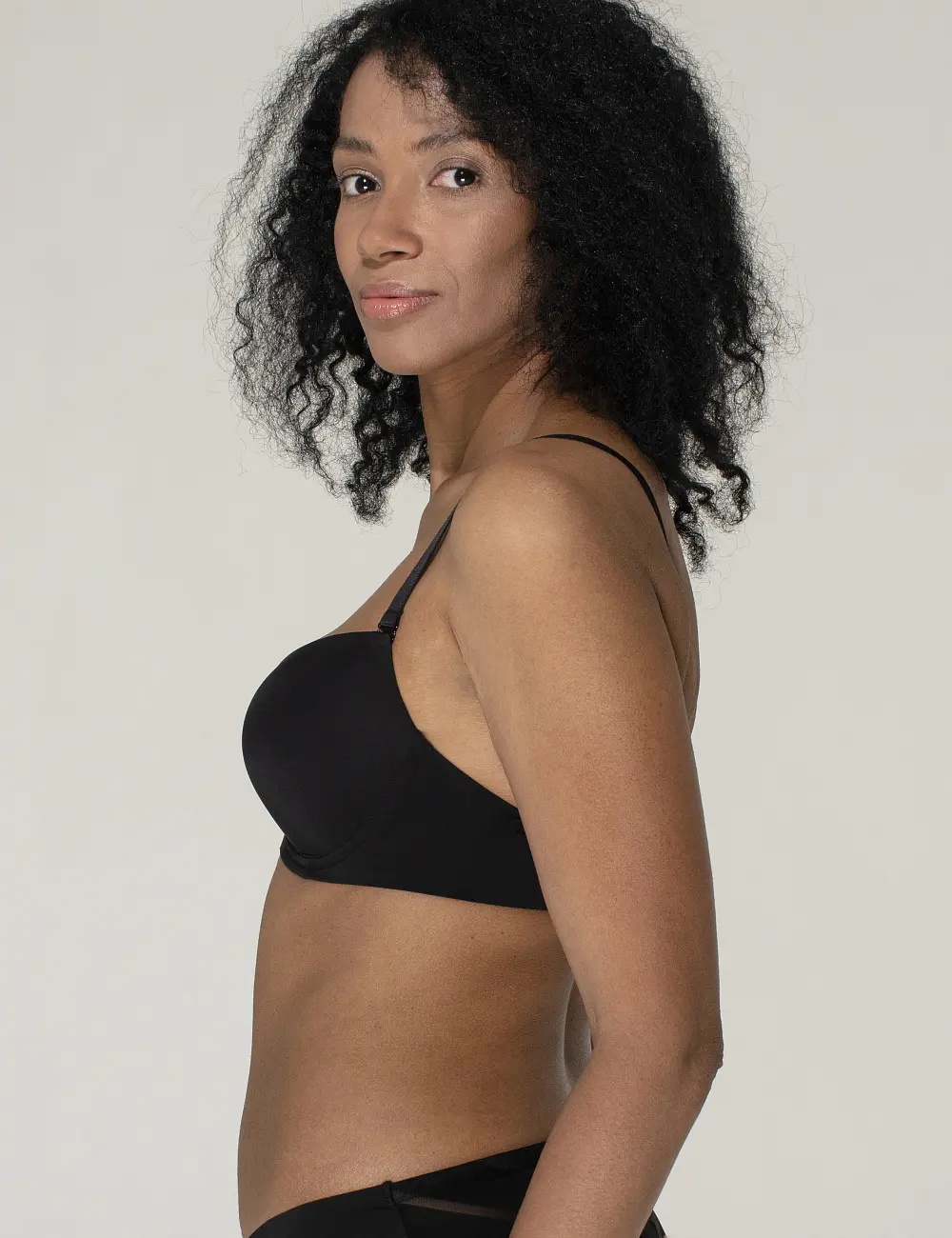 Biustonosz push-up 076C czarny
