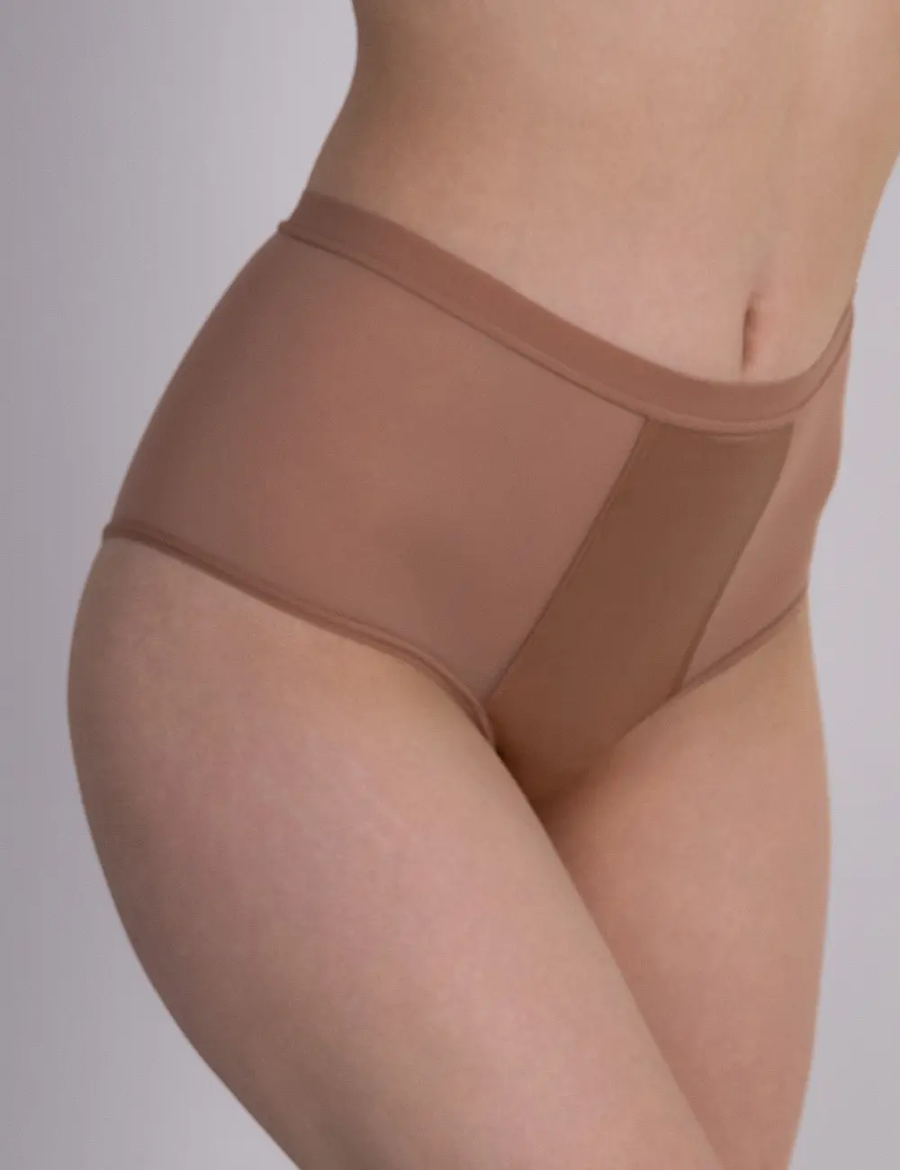 Majtki menstruacyjne figi z mikrofibry 202S nude