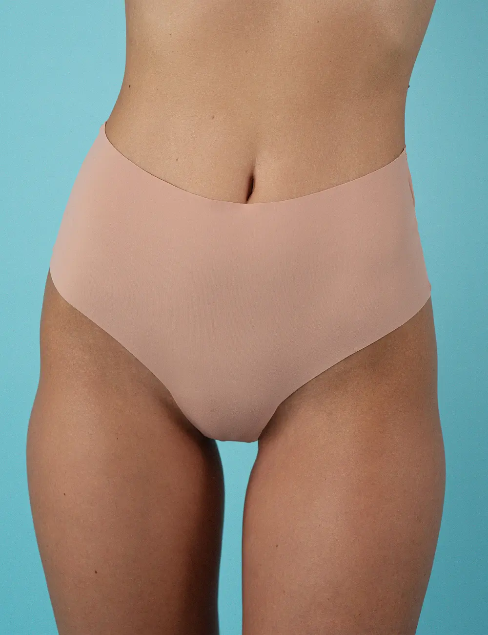 Majtki brazyliany wysokie 104FN (3 szt) czarny/taupe/ciemny nude