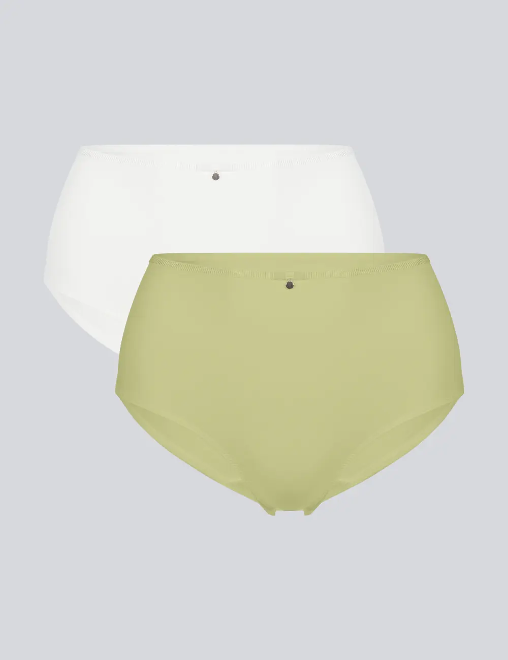Majtki figi wysokie 101BS (2 szt.) khaki/biały