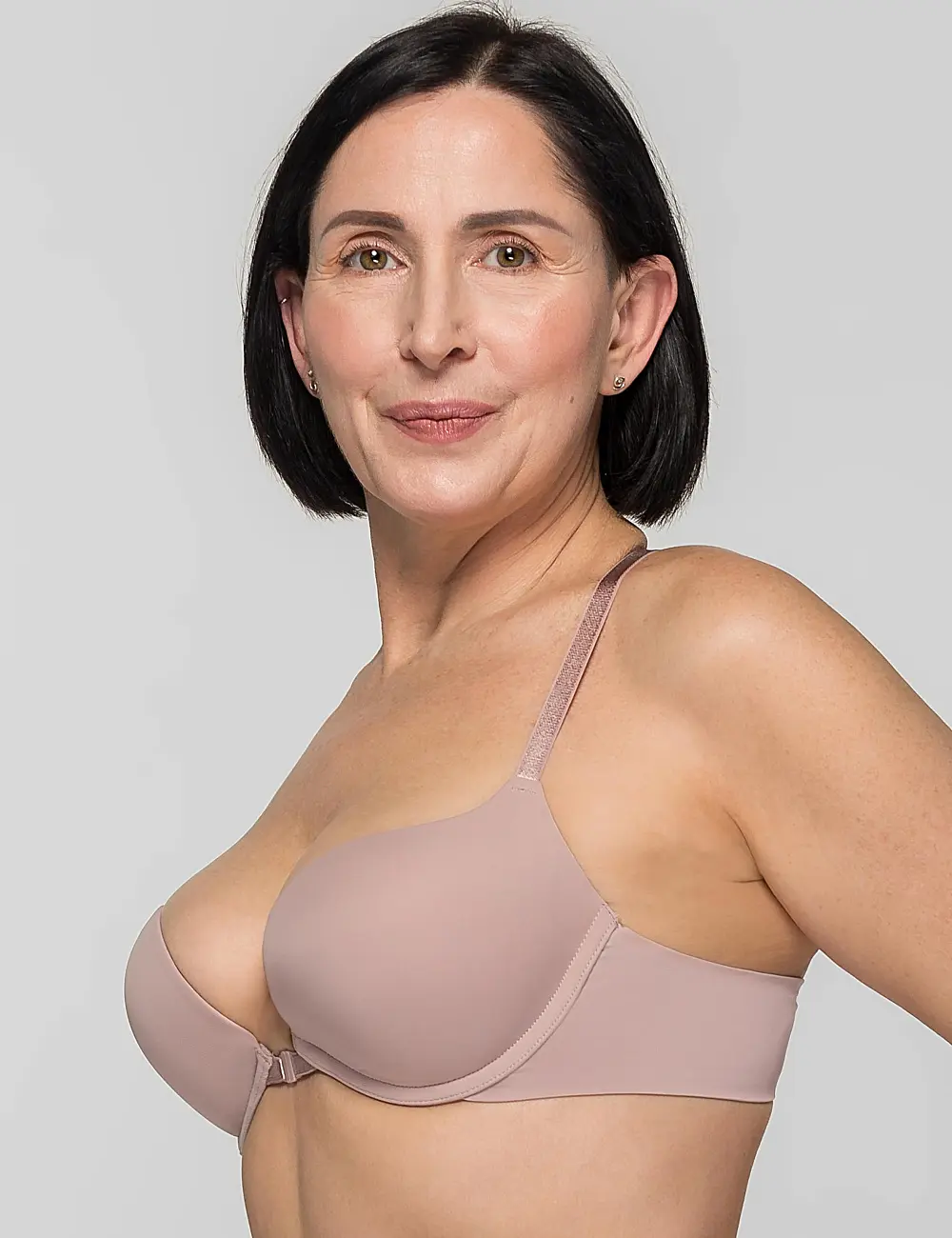 Biustonosz push-up 067C blady róż
