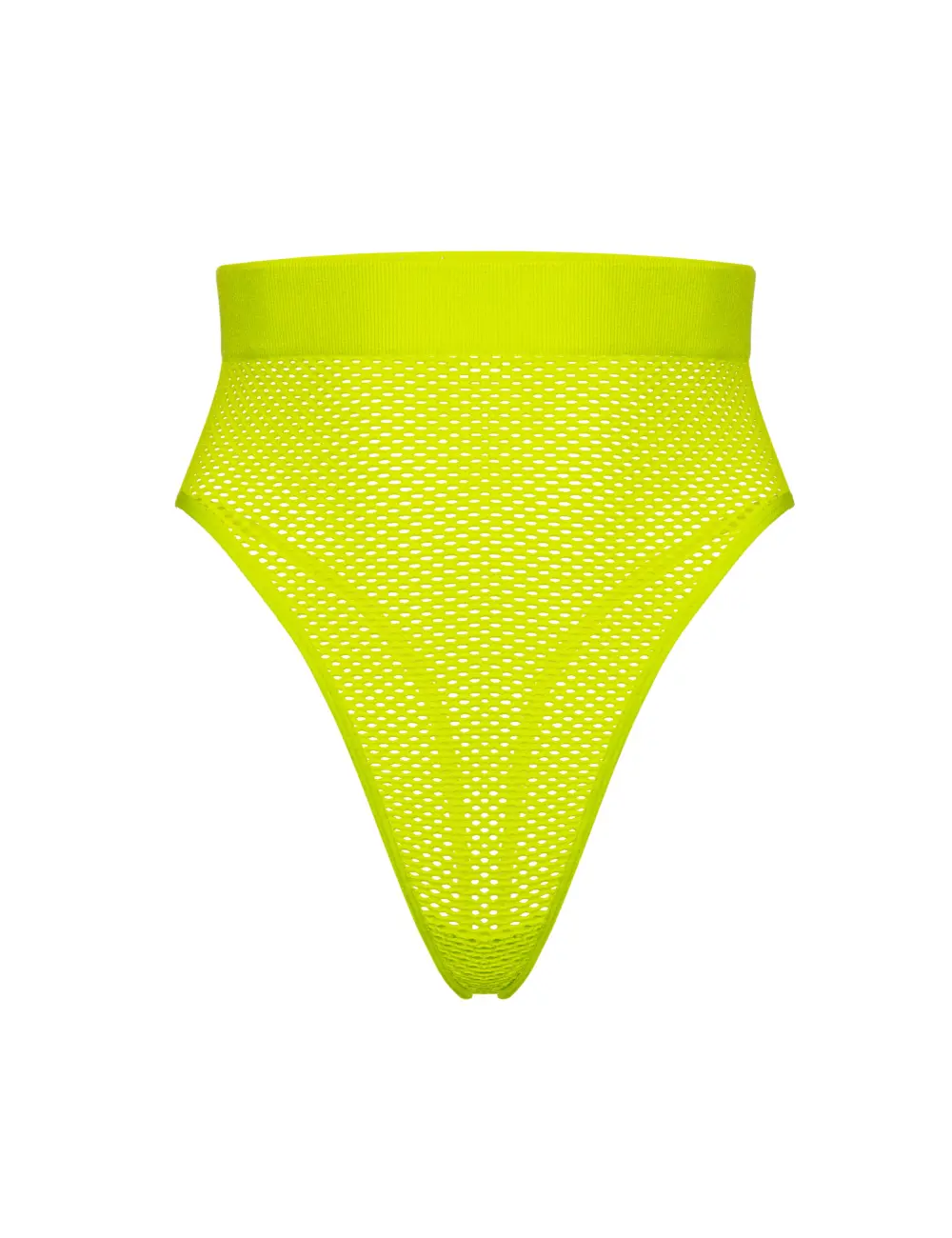 Majtki stringi wysokie 102PL limonkowe