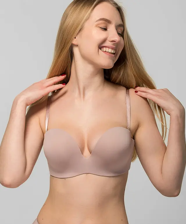 Biustonosz push-up 225C blady róż
