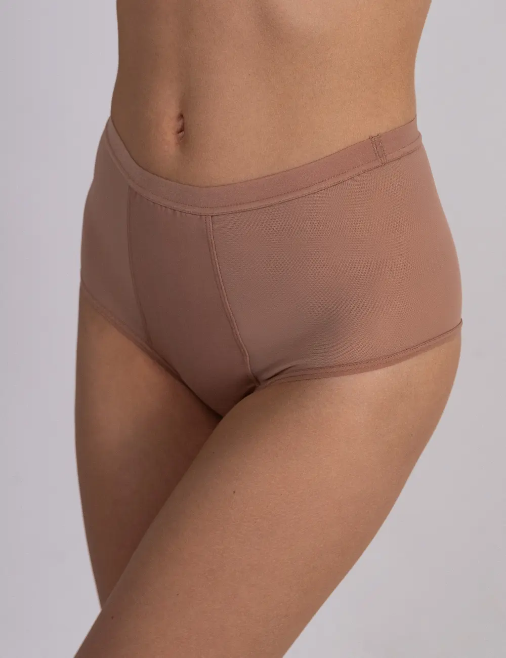 Majtki menstruacyjne figi bawełniane 201S nude