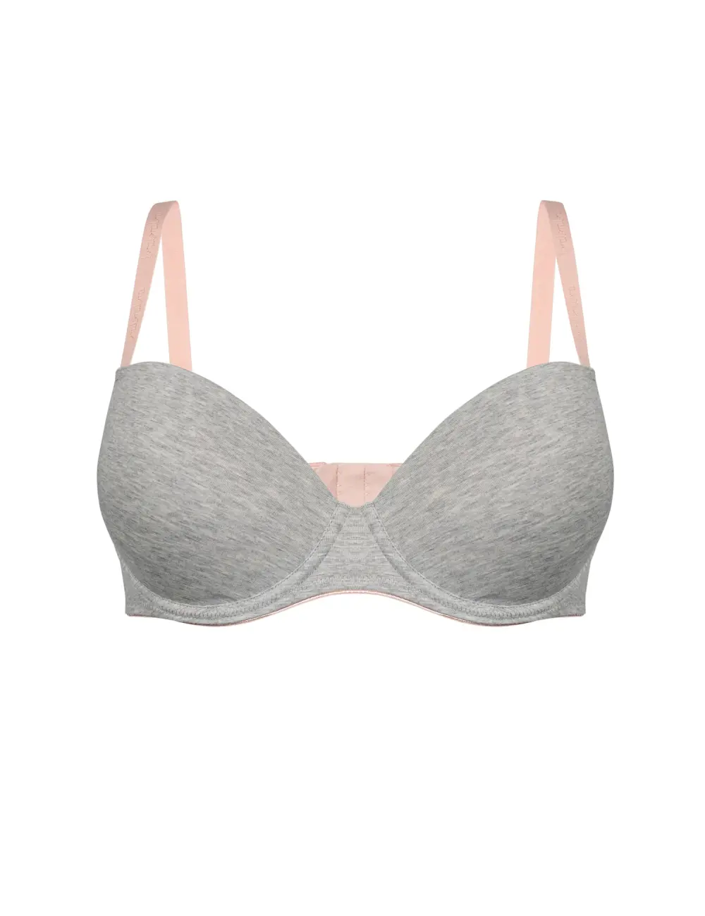 Biustonosz push-up 076S szary