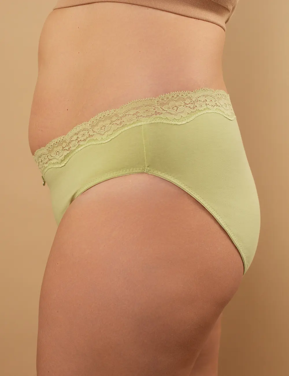 Majtki figi 011BS (3 szt.) beżowy/czarny/khaki