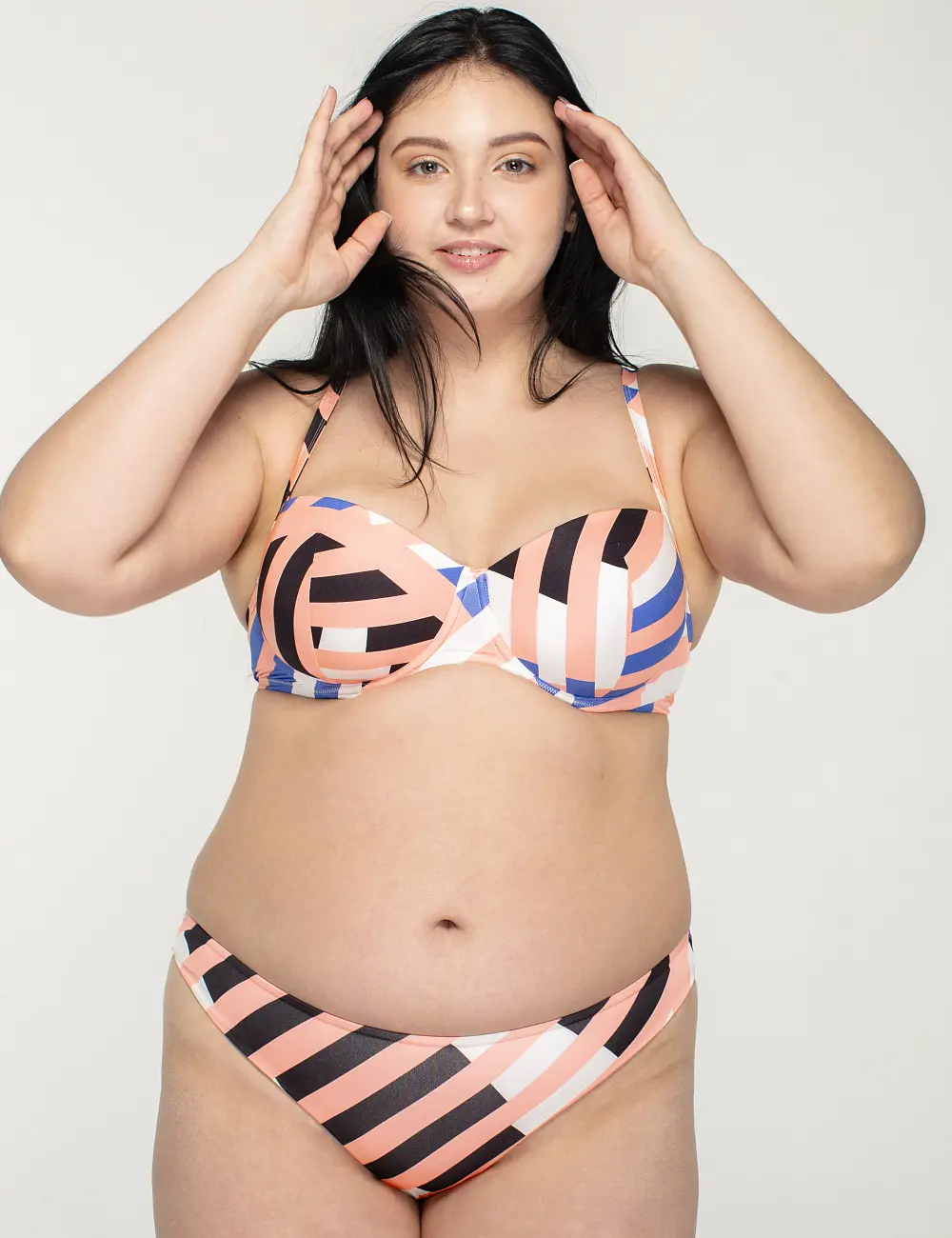 Biustonosz do pływania 033K brzoskwinia