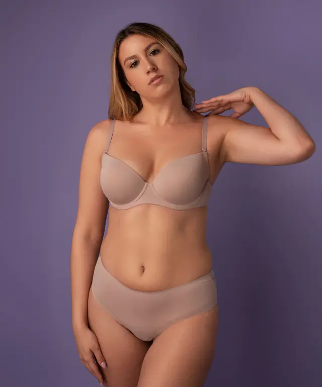 Majtki brief 004C blady róż