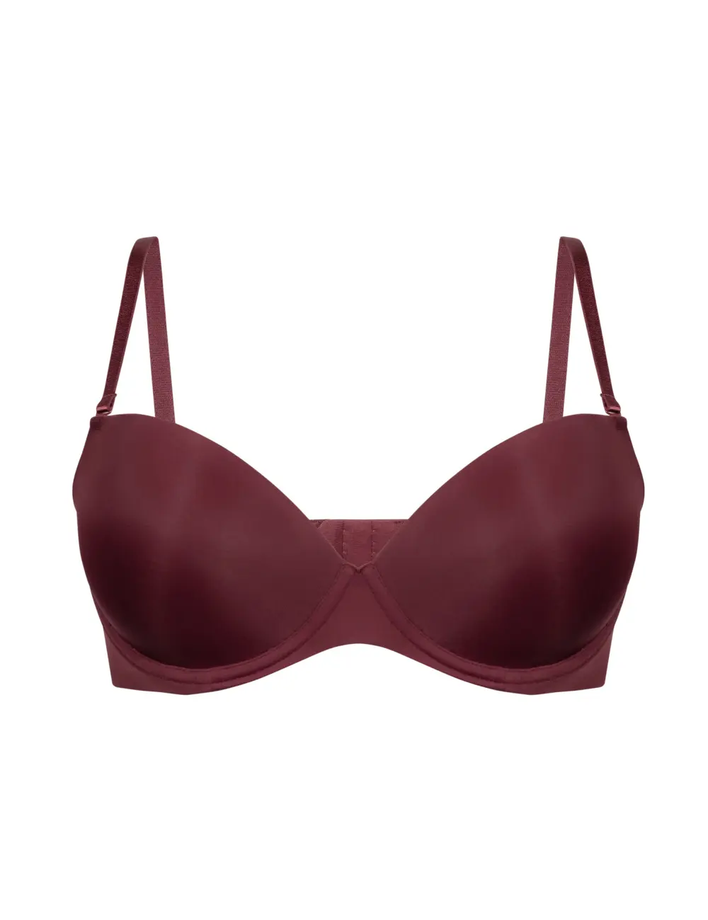 Biustonosz push-up 076C bordo