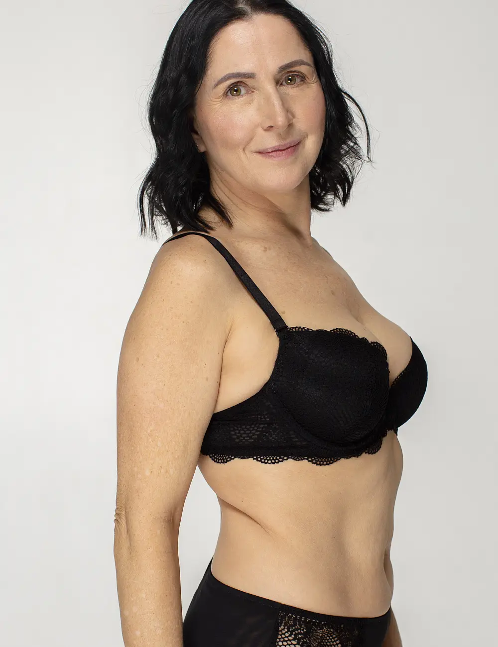 Biustonosz push-up 076EC czarny