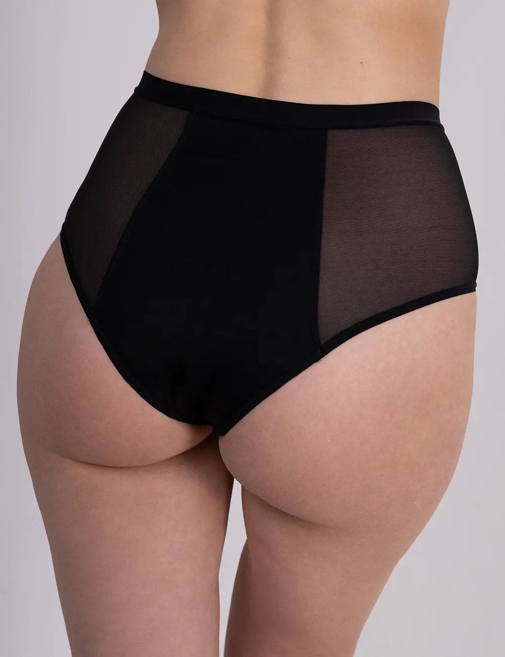 Majtki menstruacyjne figi bawełniane 201S czarne