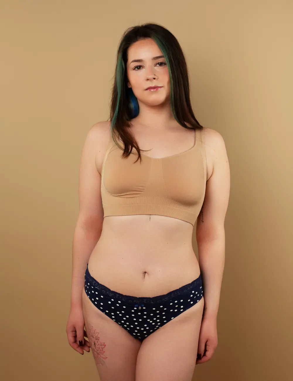 Majtki figi 011BS (3 szt.) print/khaki/czarny