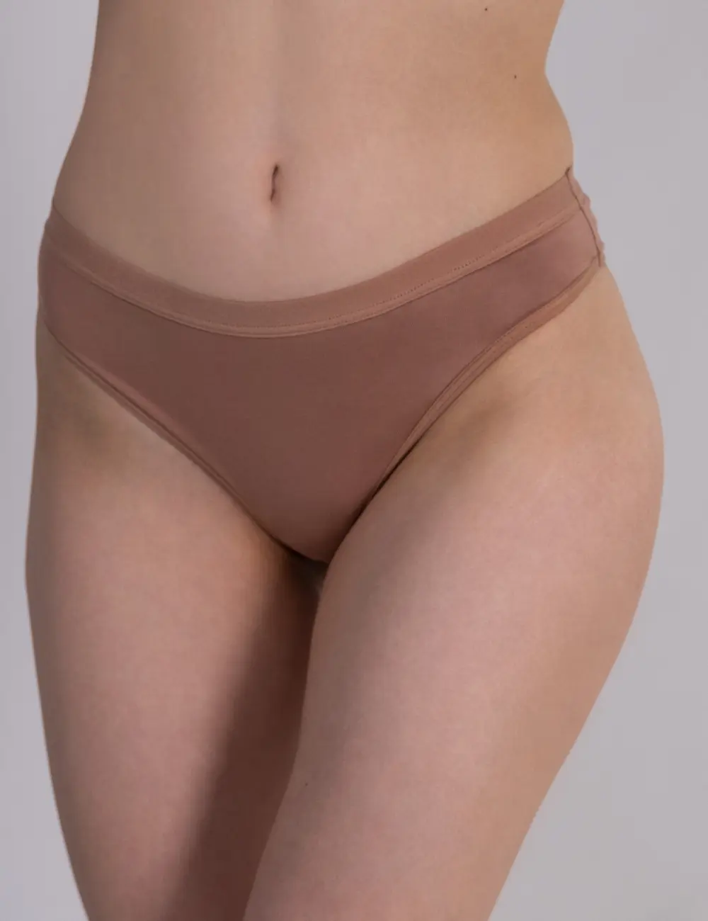 Majtki menstruacyjne bikini bawełniane 204S nude