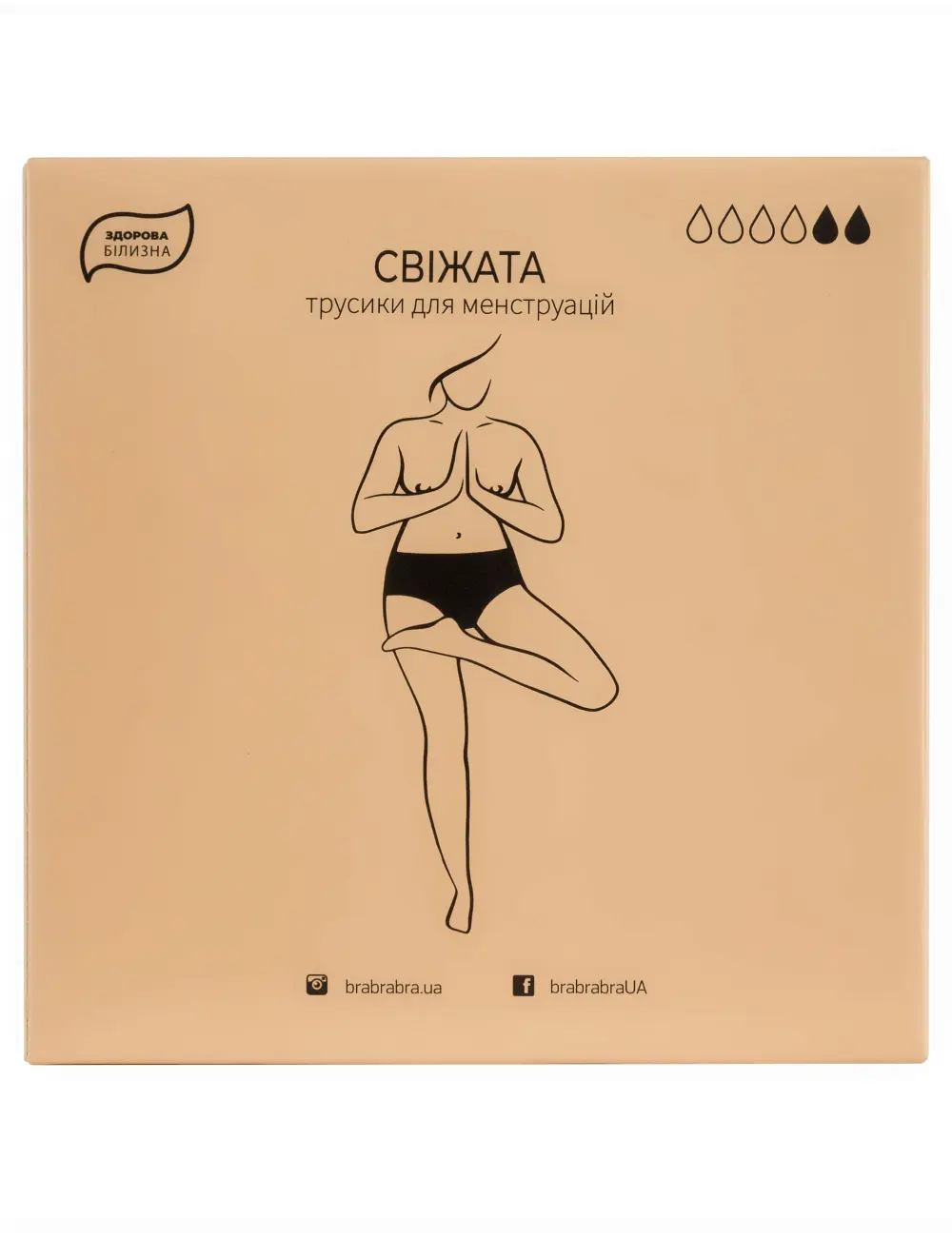 Majtki menstruacyjne bikini z mikrofibry 206S czarne