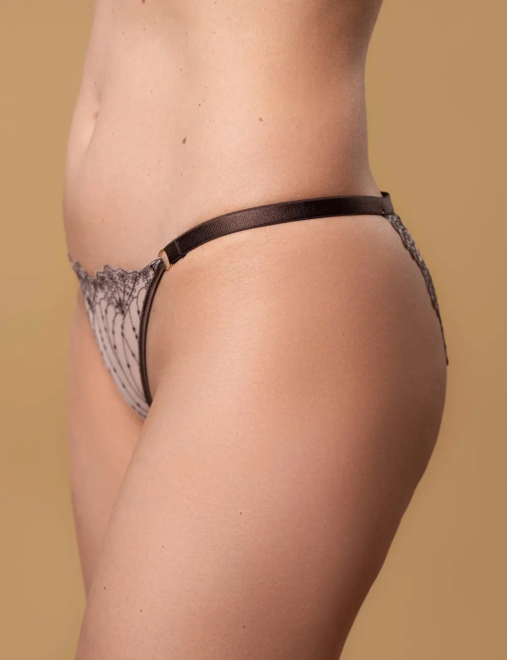 Majtki tanga 005LB grafit
