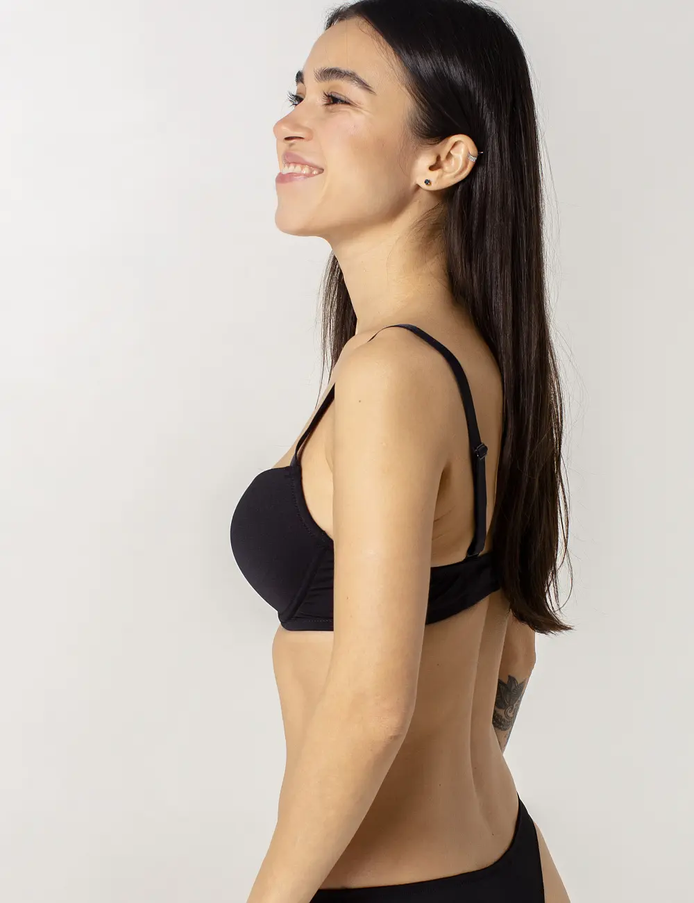 Biustonosz push-up 076BC czarny