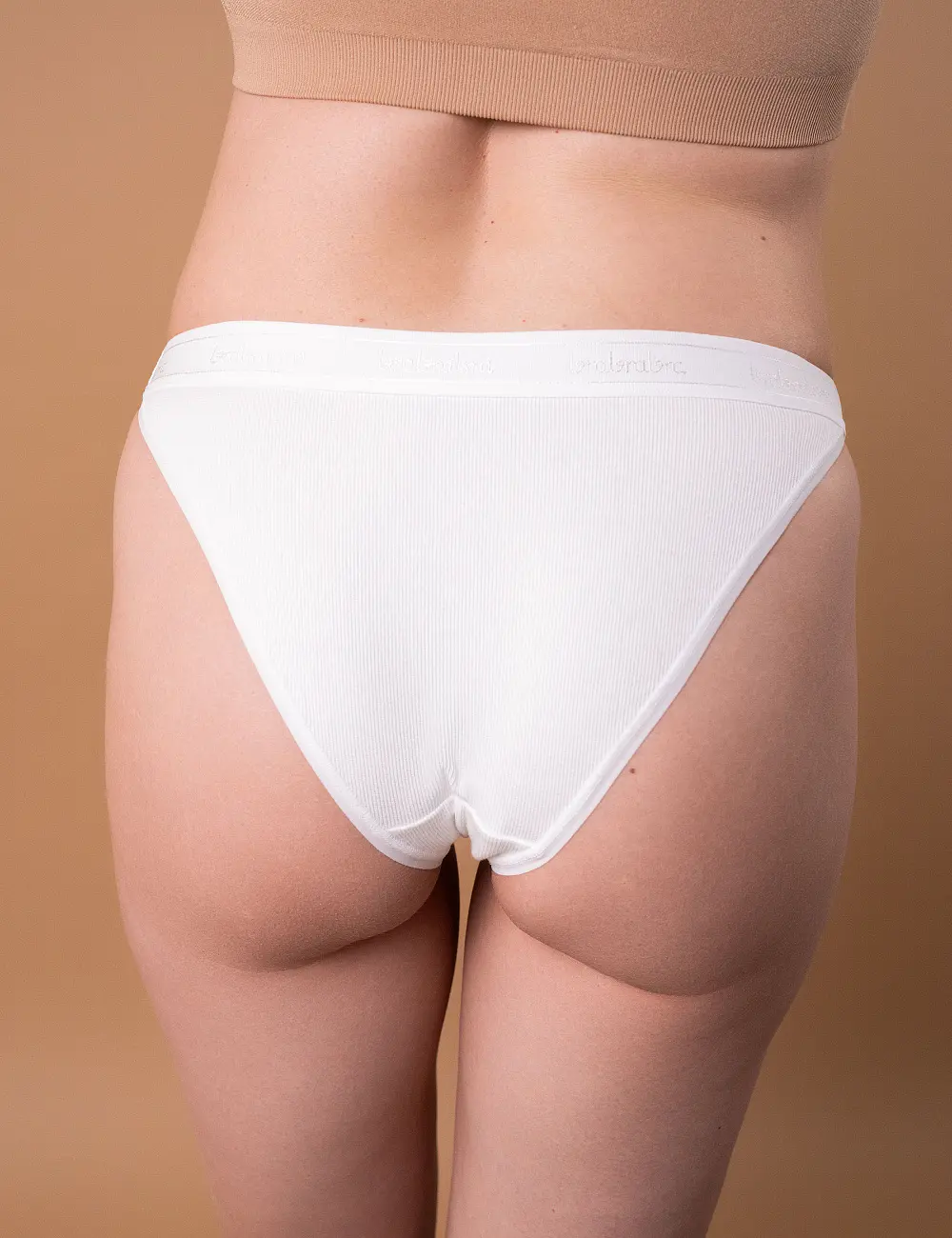 Majtki tanga 305K (2 szt.) biały/liliowy