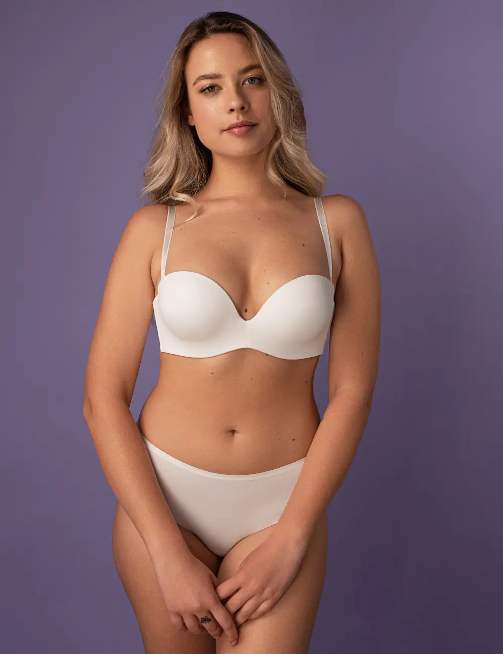 Biustonosz push-up 025C biały