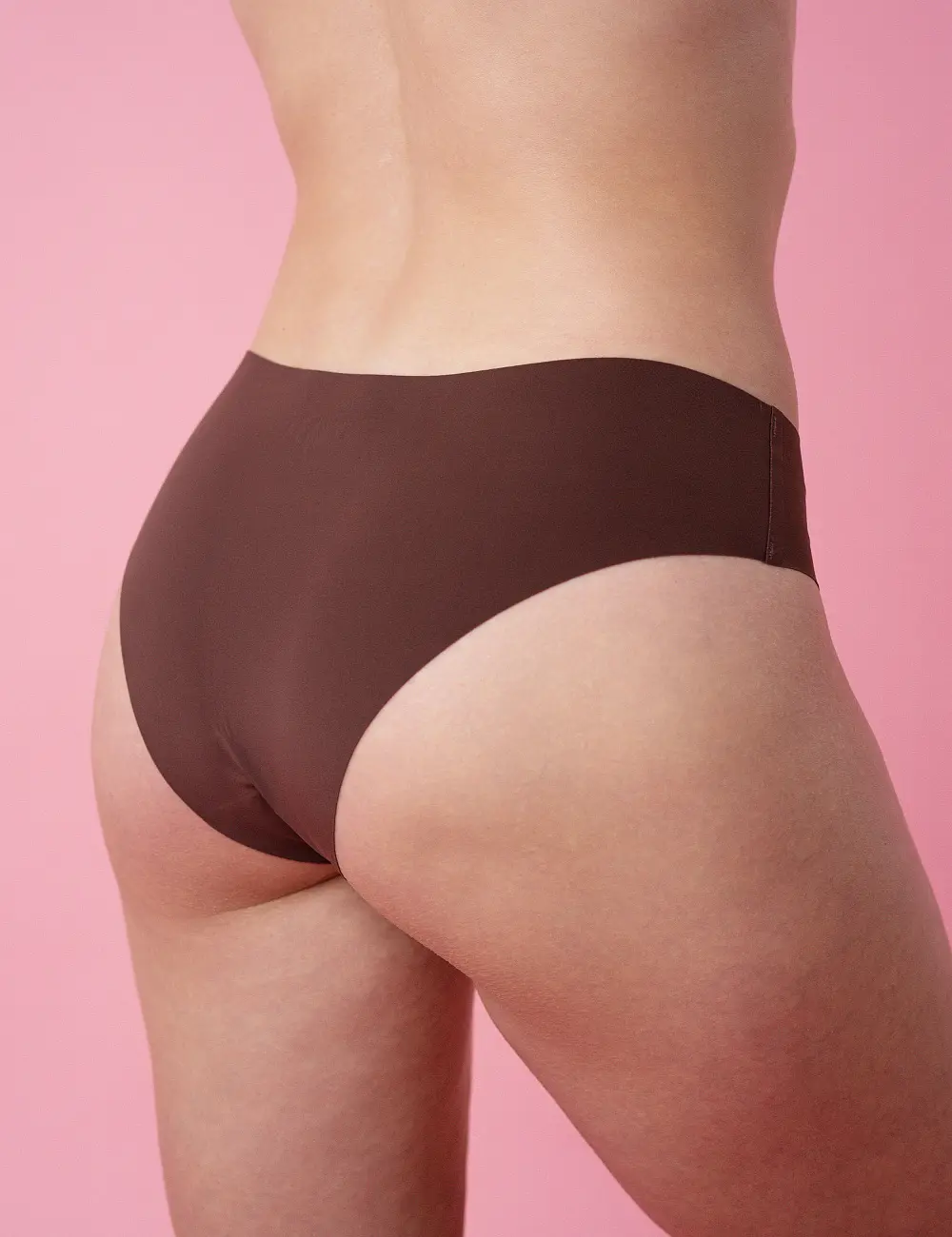 Majtki figi 001FN (3 szt) czarny/taupe/ciemny nude
