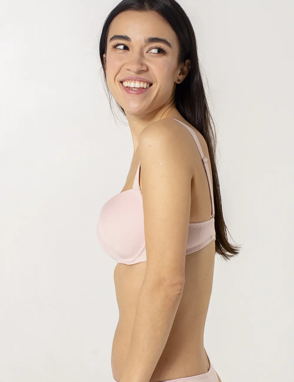 Biustonosz push-up 076BC różowy krem