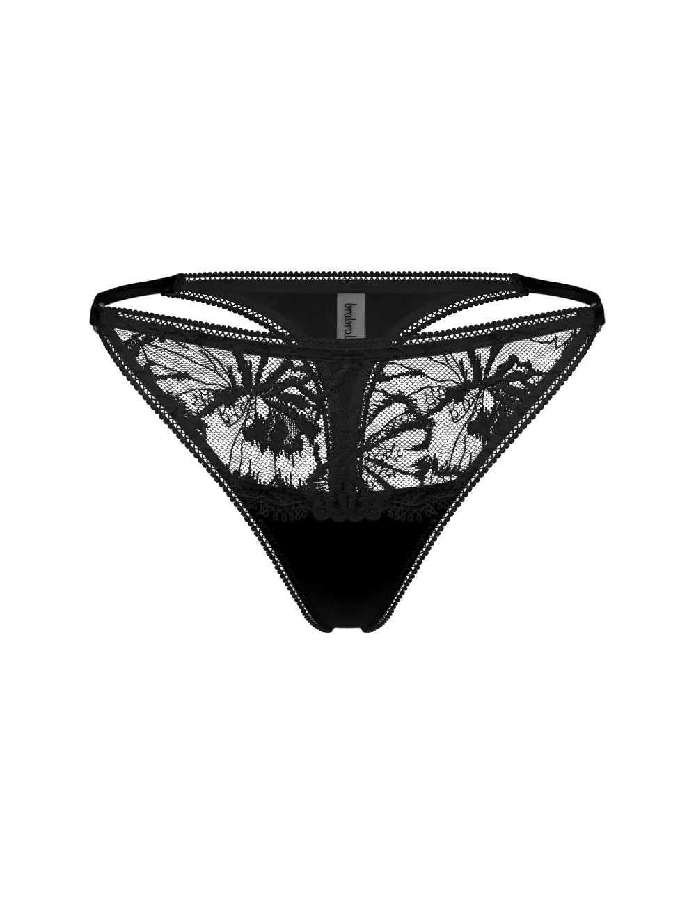 Majtki stringi 002LT czarne