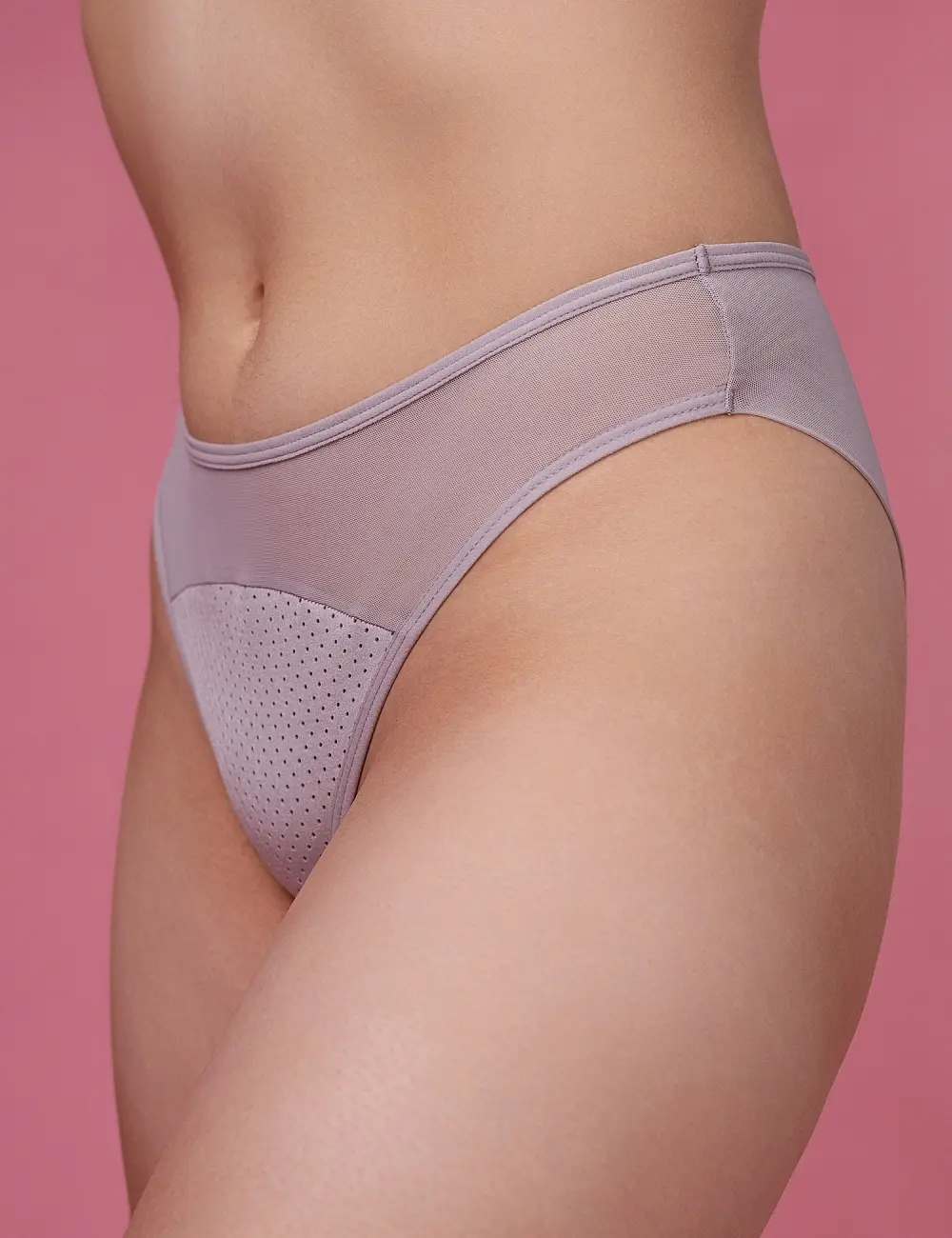 Majtki briefy 004FL szaro-liliowe